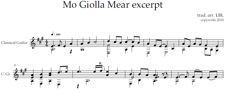 Mo Giolla Mear excerpt