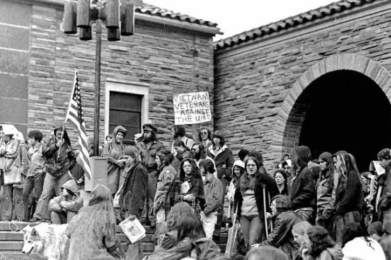 CU student protests in the 1970's, a common occurrence photo by Juan Espinoza