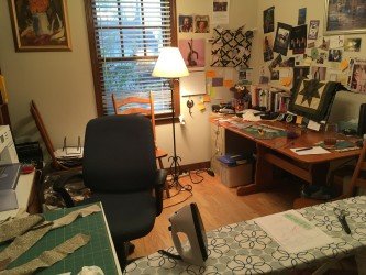 sewing sanctuary set up