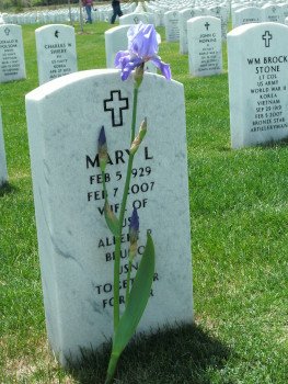 Mary Lou Mawicke Bruno headstone, Ft. Logan