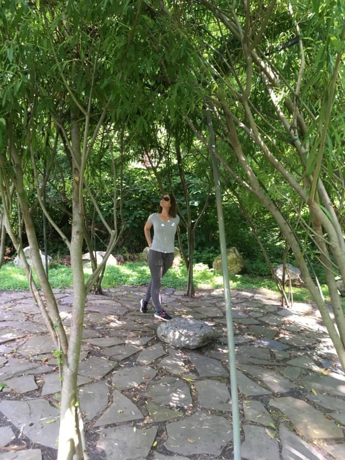 Michelle in the art-trees