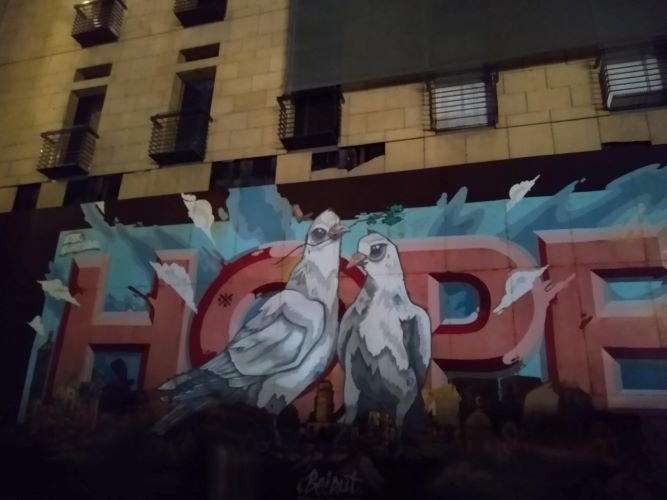 Hope Mural in Beirut 2
