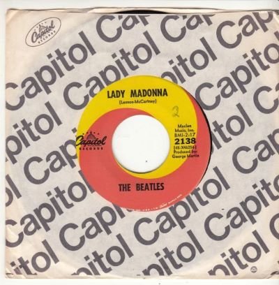 lady madonna capitol records 45 #2